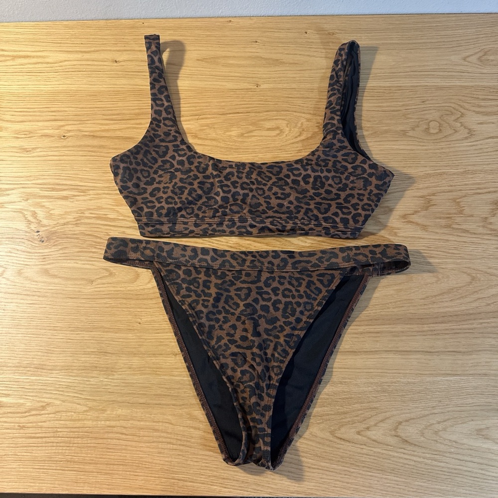 PacSun Leopard Print Bikini Set